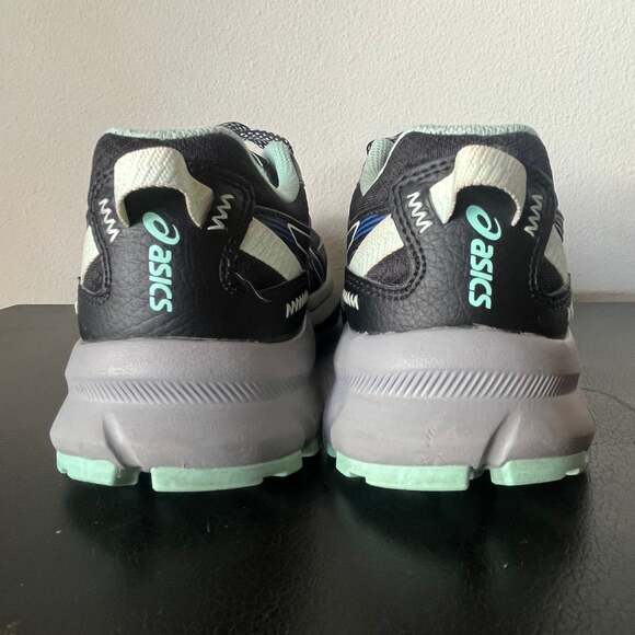 ASICS Womens Size 6 Running Shoes Black Soothing Sea Mint Trail Scout 2 - Picture 6 of 9